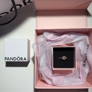 Pandora Gold Solitaire Ring